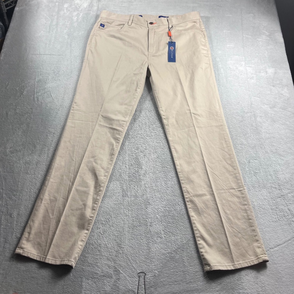 Stitch Golf Sterling 5 Pocket Pants Khaki Mens 35x32 New NWT 000SA0612